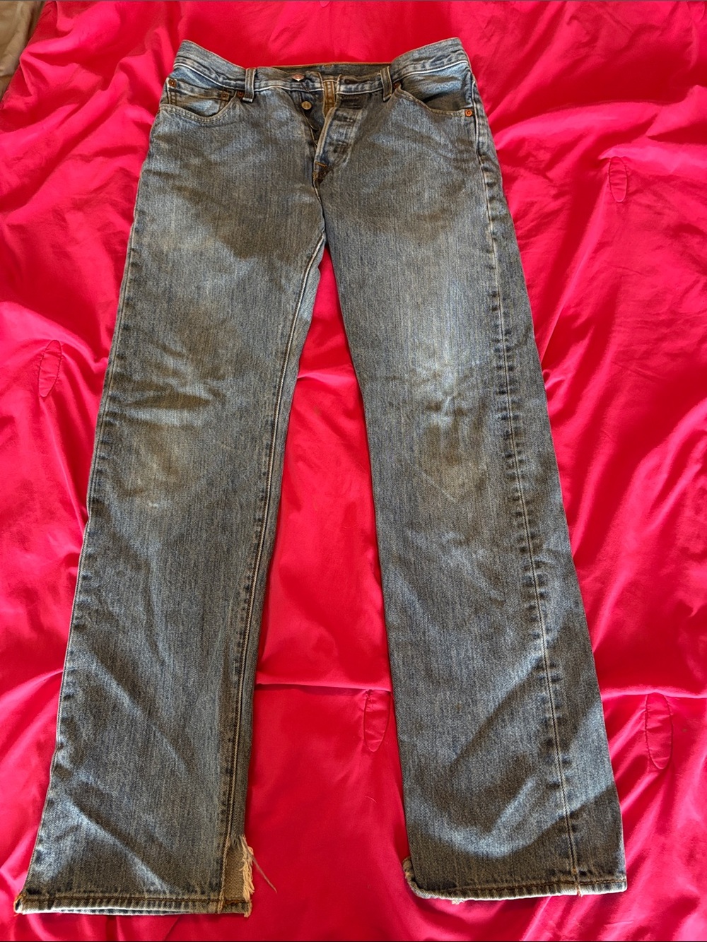 Men's Classic Straight-Leg Blue Jeans
